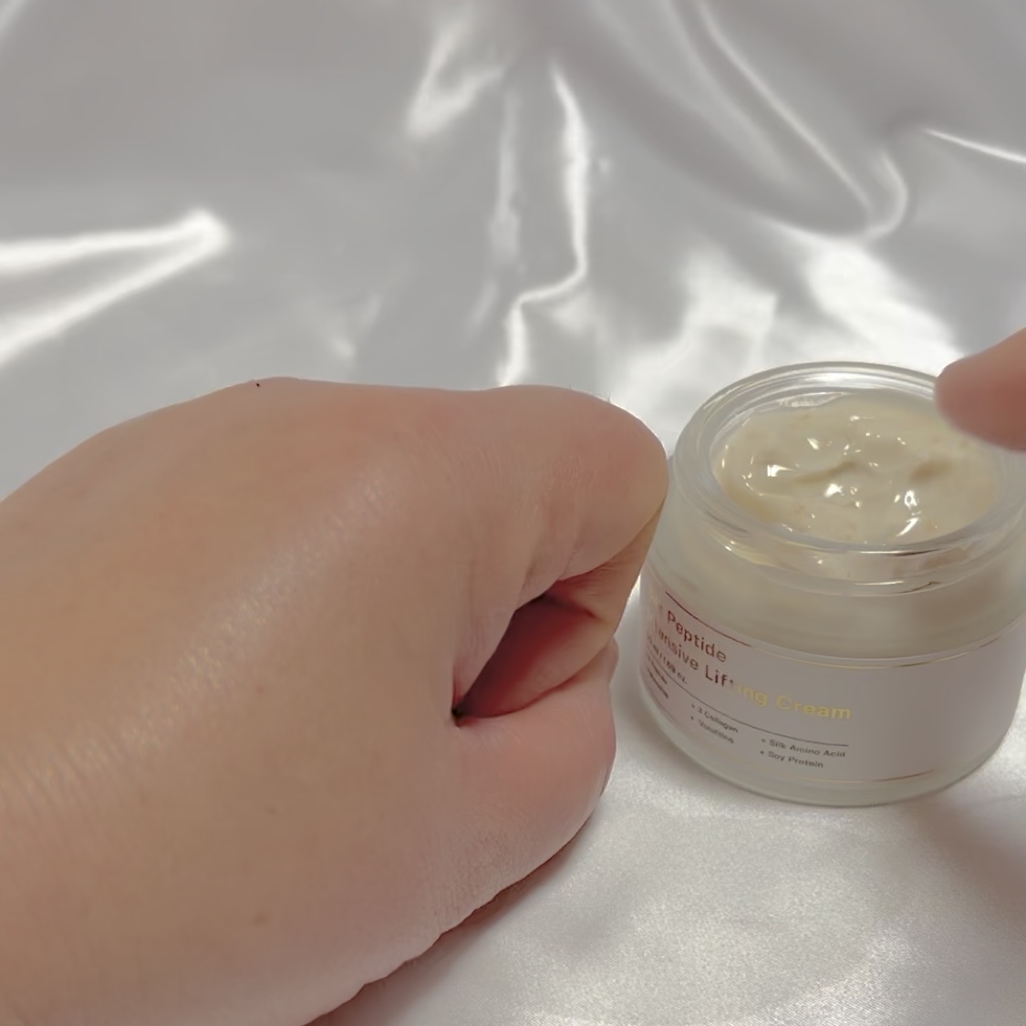 シルクペプチドインテンシブリフティングクリーム/SUNGBOON EDITOR（成分エディター）/フェイスクリームを使ったクチコミ（3枚目）