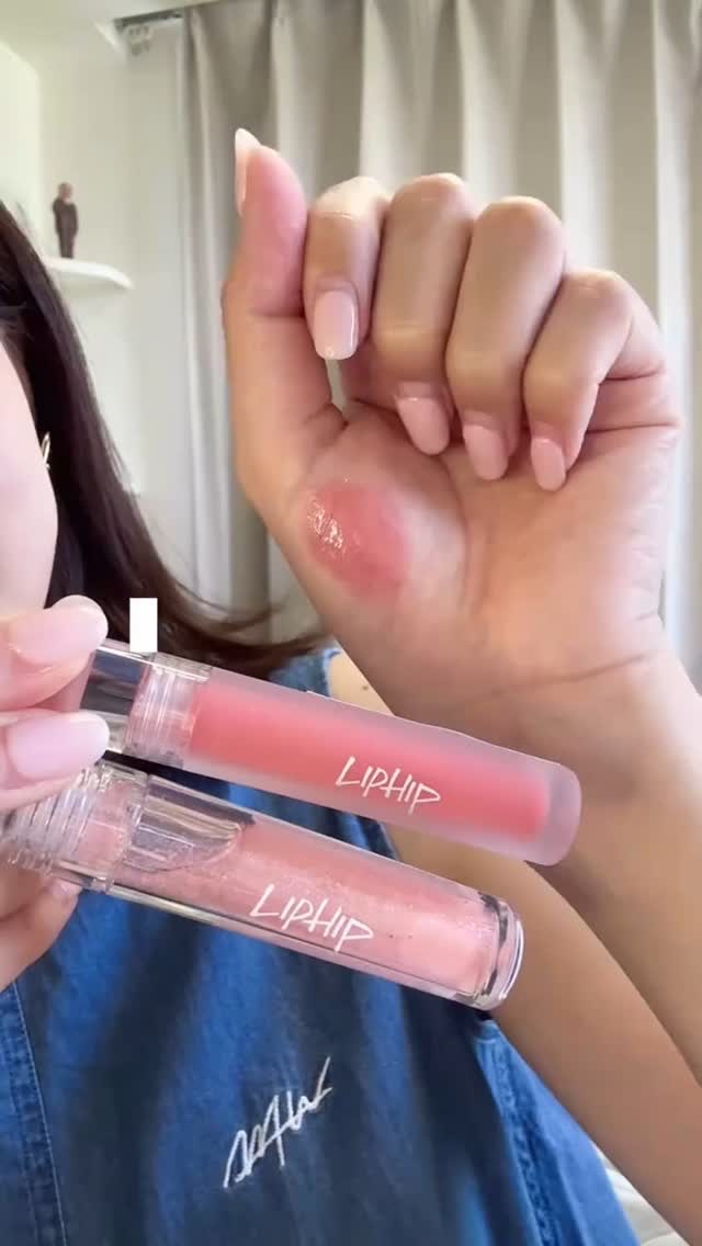 韓国で人気のうさぎ舌になれるおすすめの組み合わせ🐰‎🤍

💄LIPHIP（リップヒップ）
グロッシーリップティント×リッププランピンググロスピンク！

ティントがめっちゃ色持ち良くて、感動してる🥺これご飯会でも飲み会でも大優勝すぎ、