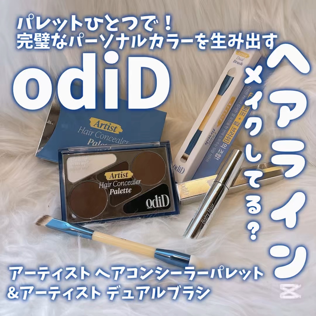  ヘアコンシーラーパレット&アーティスト デュアルブラシ/odiD/その他スタイリングを使ったクチコミ（1枚目）