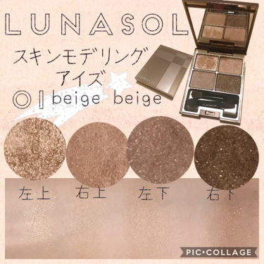 スキンモデリングアイズ/LUNASOL/アイシャドウパレットを使ったクチコミ（1枚目）