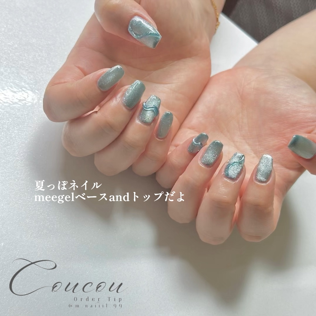 オリジナルマグネットジェル/Petitor/ジェルネイルを使ったクチコミ（1枚目）