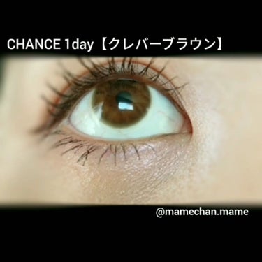 チャンス ワンデー/CHANCE/ワンデー（１DAY）カラコンの動画クチコミ1つ目