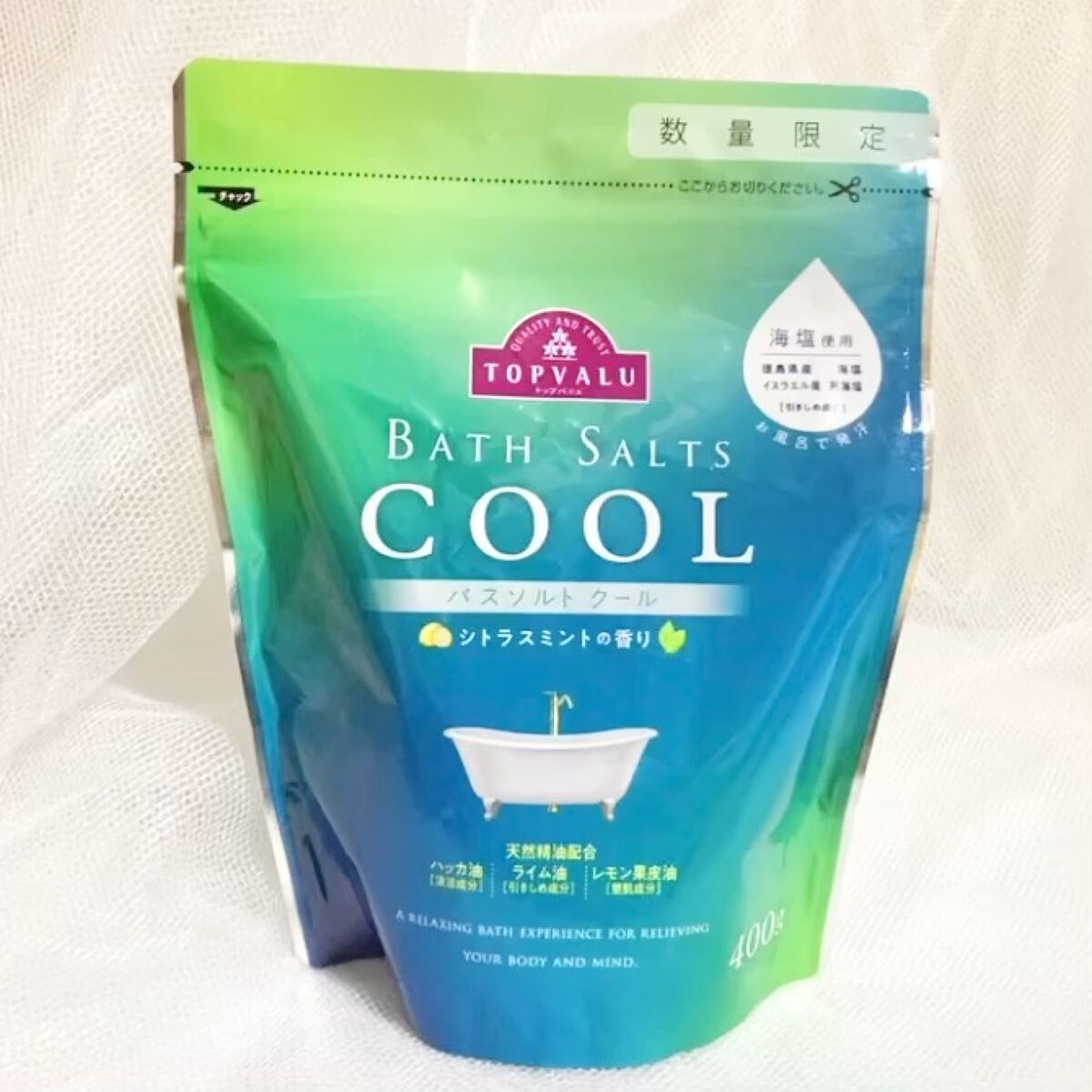 BATH SALTS COOL/トップバリュ/入浴剤の動画クチコミ1つ目