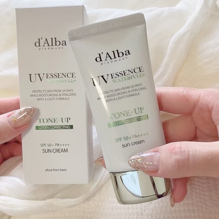 クリーンティーツリーリポソームトーンアップサンクリーム（グリーン）/ダルバ/日焼け止めクリームを使ったクチコミ（1枚目）