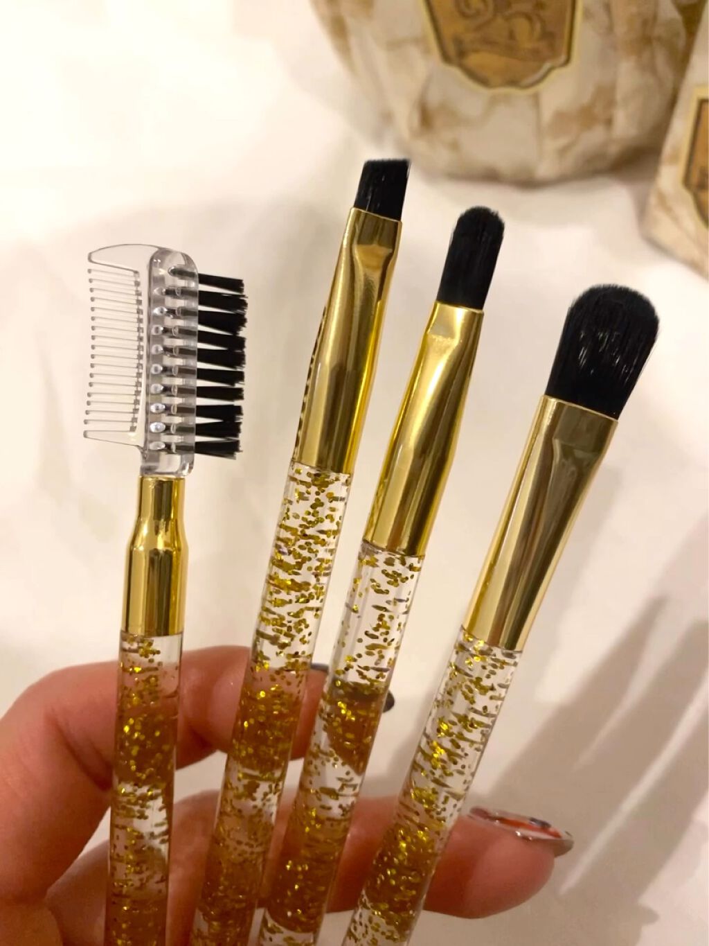 シャドウブラシ/セリア/メイクブラシを使ったクチコミ（3枚目）