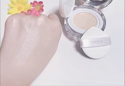 マスクフィット クリスタルメッシュクッション/TIRTIR(ティルティル)/クッションファンデーションを使ったクチコミ(1枚目)