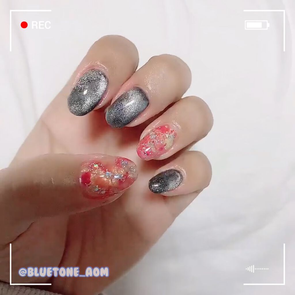 ジェルネイル（ライト対応）/セリア/ジェルネイルを使ったクチコミ（1枚目）