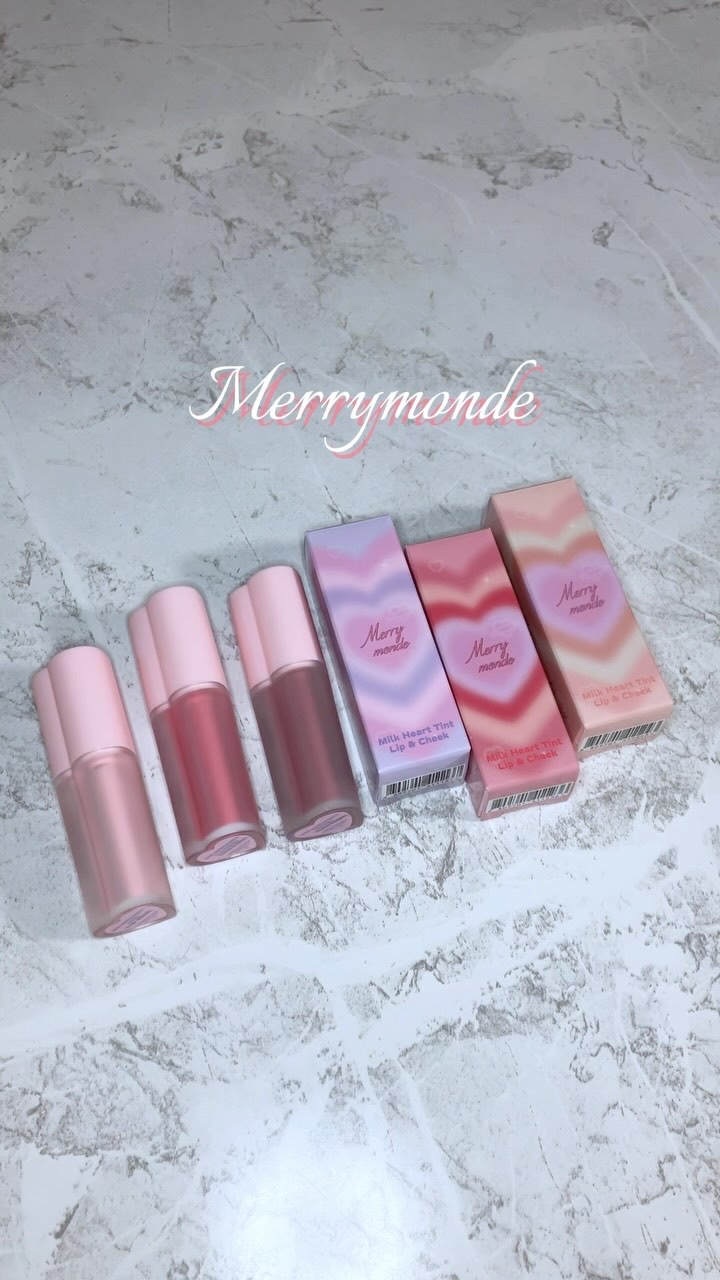 ミルクハートティントリップアンドチーク/Merrymonde/リップティントを使ったクチコミ（1枚目）