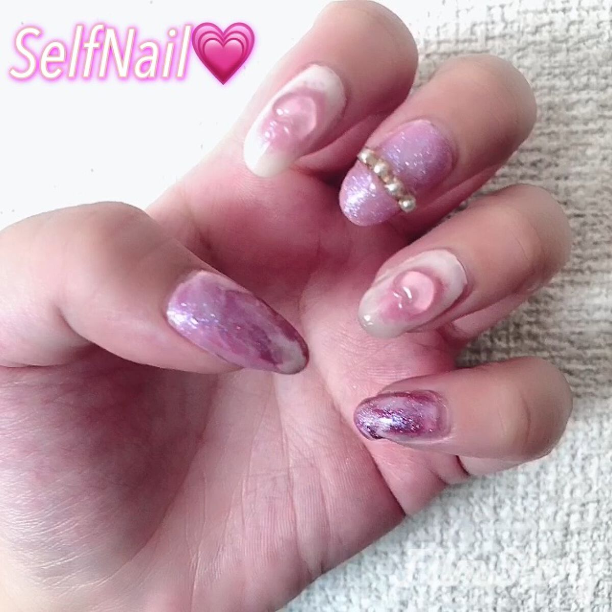 ジェルネイル（ライト対応）/セリア/ジェルネイルを使ったクチコミ（1枚目）