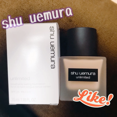 （旧）アンリミテッド ラスティング フルイド/shu uemura/リキッドファンデーションを使ったクチコミ（1枚目）