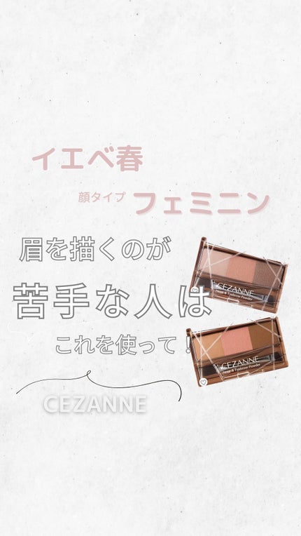 ノーズ&アイブロウパウダー/CEZANNE/パウダーアイブロウを使ったクチコミ(1枚目)