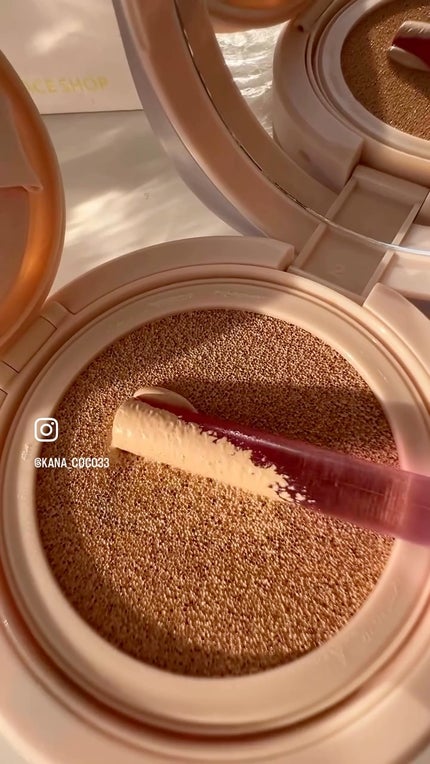 インクラスティングクッションファンデーション/THE FACE SHOP/クッションファンデーションの人気ショート動画