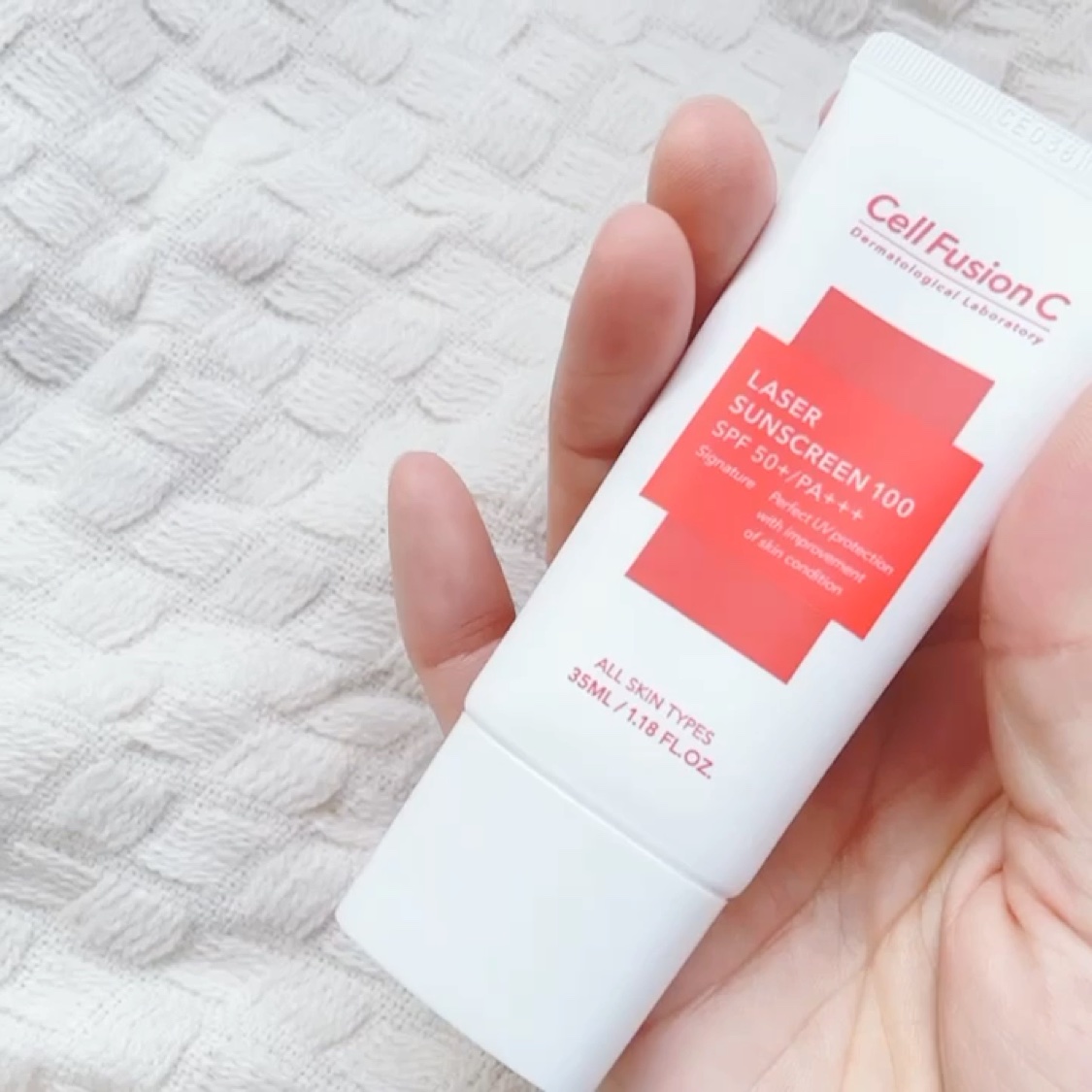 レーザーサンスクリーン 100/Cell Fusion C(セルフュージョンシー)/日焼け止めクリームを使ったクチコミ（3枚目）