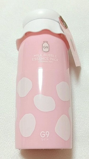 MILK BUBBLE ESSENCE PACK ＃STRAWBERRY/G9SKIN/美容液の動画クチコミ2つ目