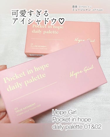 Pocket in Hope daily palette/Hope Girl/アイシャドウパレットを使ったクチコミ（1枚目）