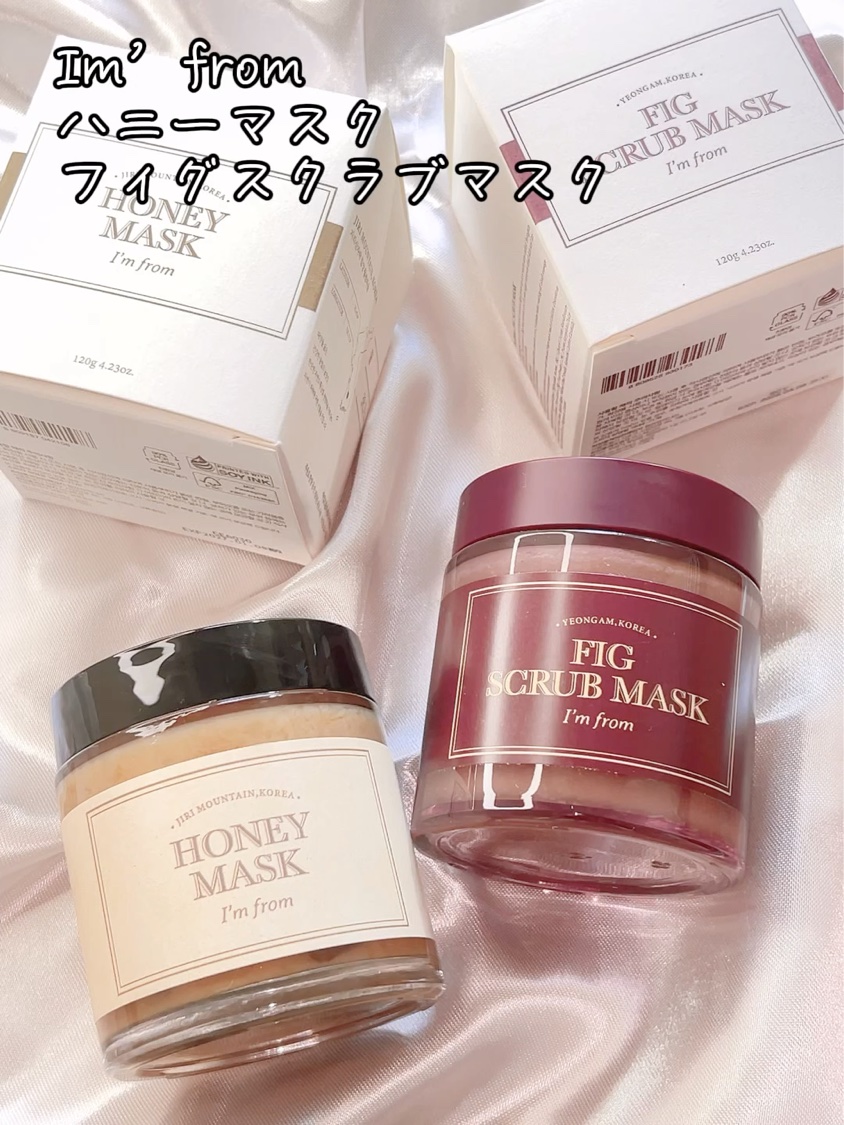 Im’from
HONEY MASK
FIG SCRUB MASK

＼オリーブヤングフェイシャルパック1位／
深い栄養と優れた保湿力を持つチリ山天然はちみつで、48時間保湿・肌の弾力改善・肌のツヤ増加・肌の透明度改善でキメの整った肌にして