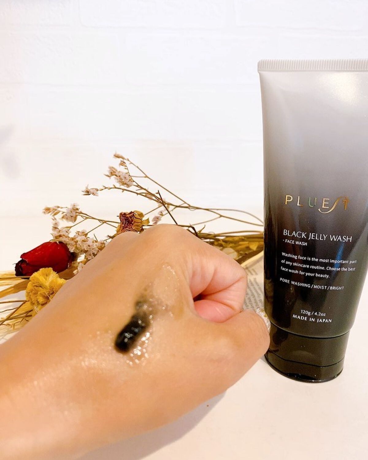 BLACK JELLY WASH（ブラックジェリーウォッシュ）/PLUEST/その他洗顔料を使ったクチコミ（3枚目）