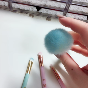 春姫 ファンデーションブラシ/DAISO/メイクブラシを使ったクチコミ(2枚目)