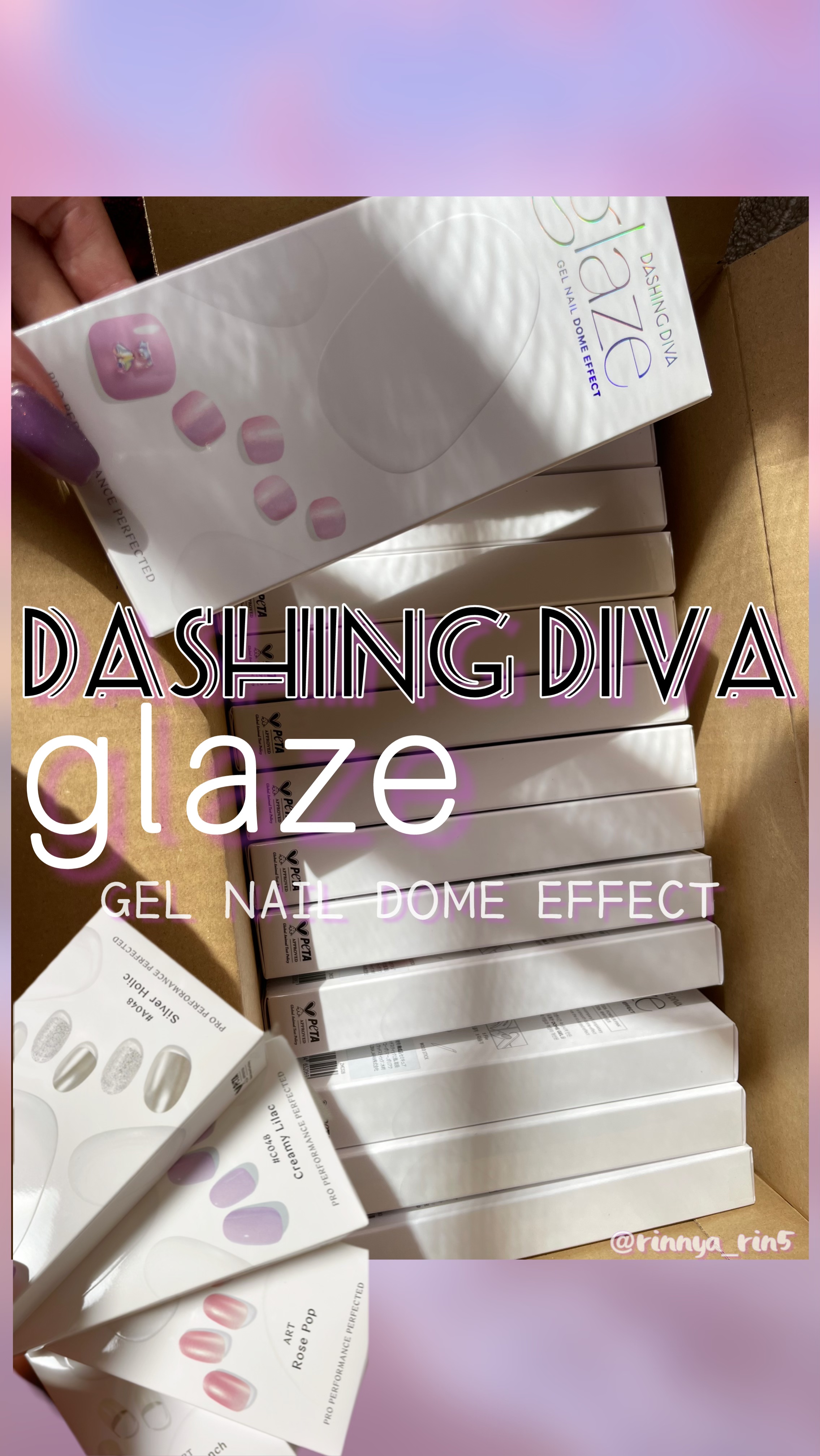 GLAZE グレーズ 半硬化タイプジェルネイルシール/DASHINGDIVA MAGICPRESS/ネイルシールを使ったクチコミ（1枚目）