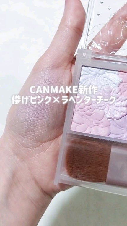 グロウフルールチークス(ブレンドタイプ)/キャンメイク/パウダーチークの人気ショート動画