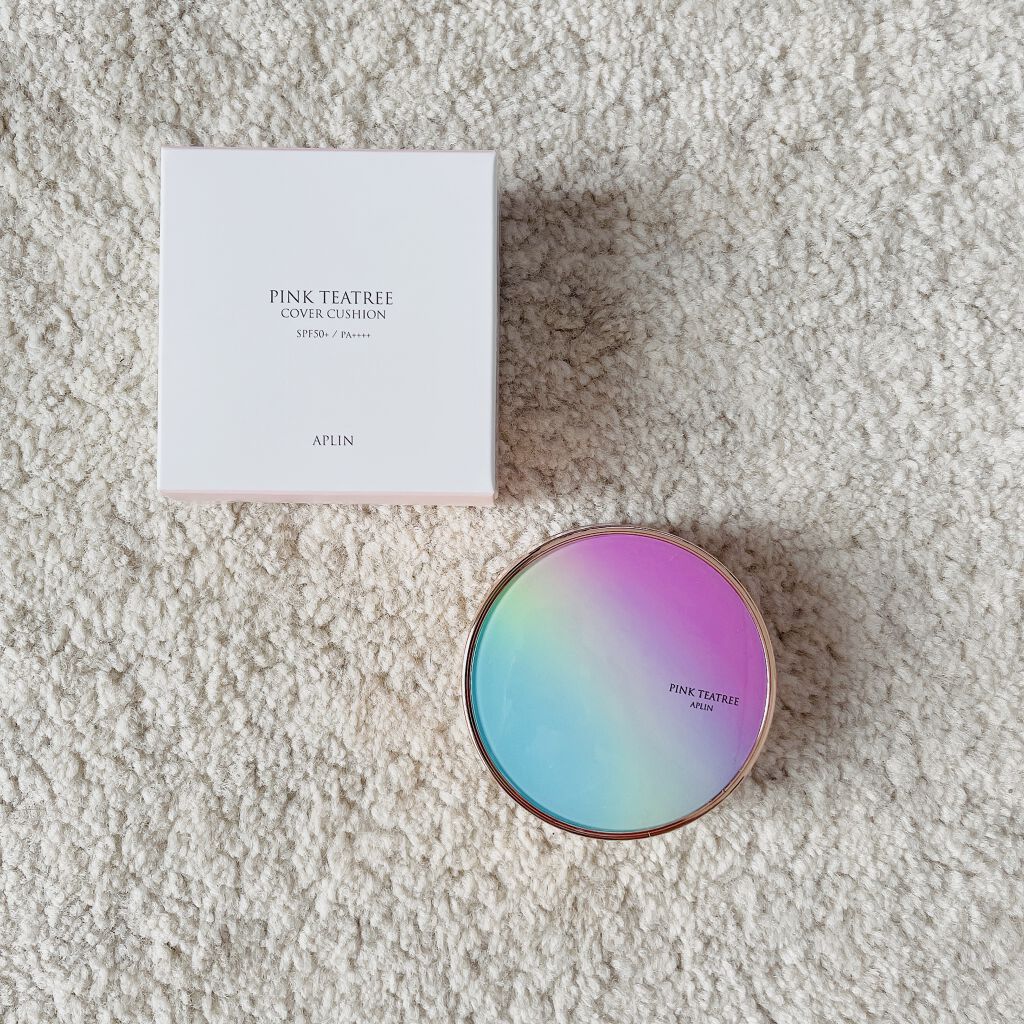 ピンクティーツリーカバークッション/APLIN/クッションファンデーションを使ったクチコミ（1枚目）