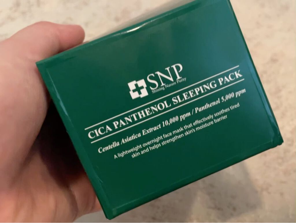シカパンテノールスリーピングパック/SNP/フェイスクリームを使ったクチコミ（2枚目）