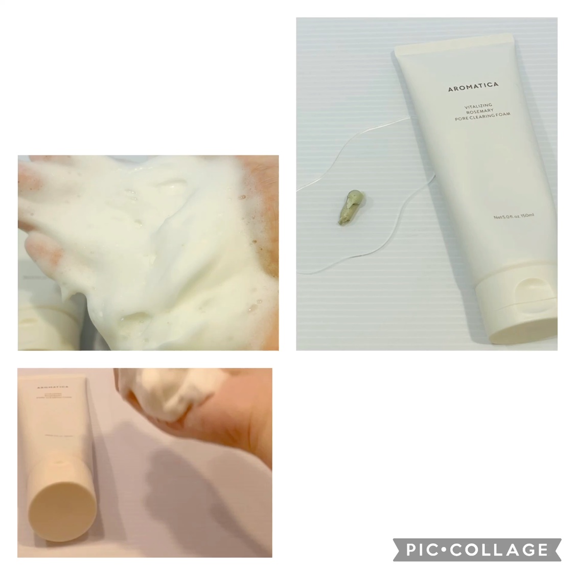 バイタライジング　ローズマリーポアクレンジングフォーム/AROMATICA/洗顔フォームの動画クチコミ4つ目