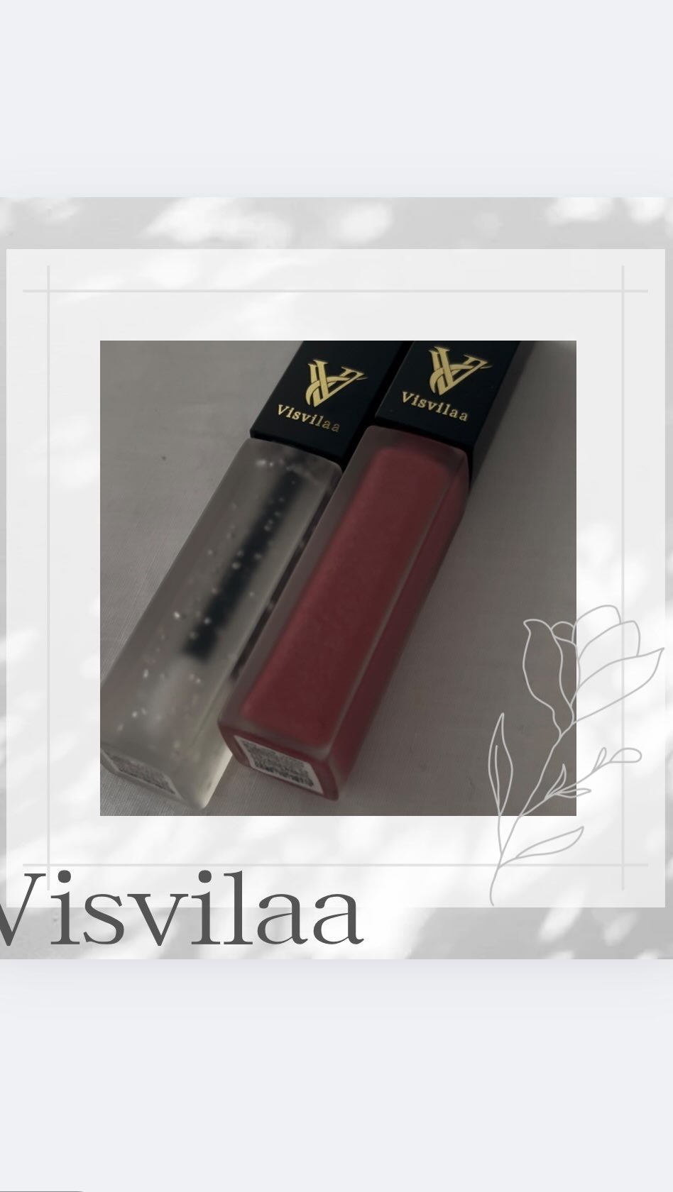 Vヴィヴィットロゼ リップグロス/Visvilaa/リップグロスを使ったクチコミ（1枚目）