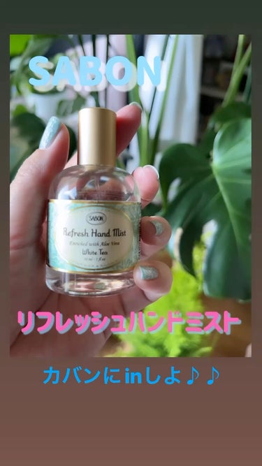 リフレッシュハンドミスト/SABON/ハンドクリームを使ったクチコミ（1枚目）