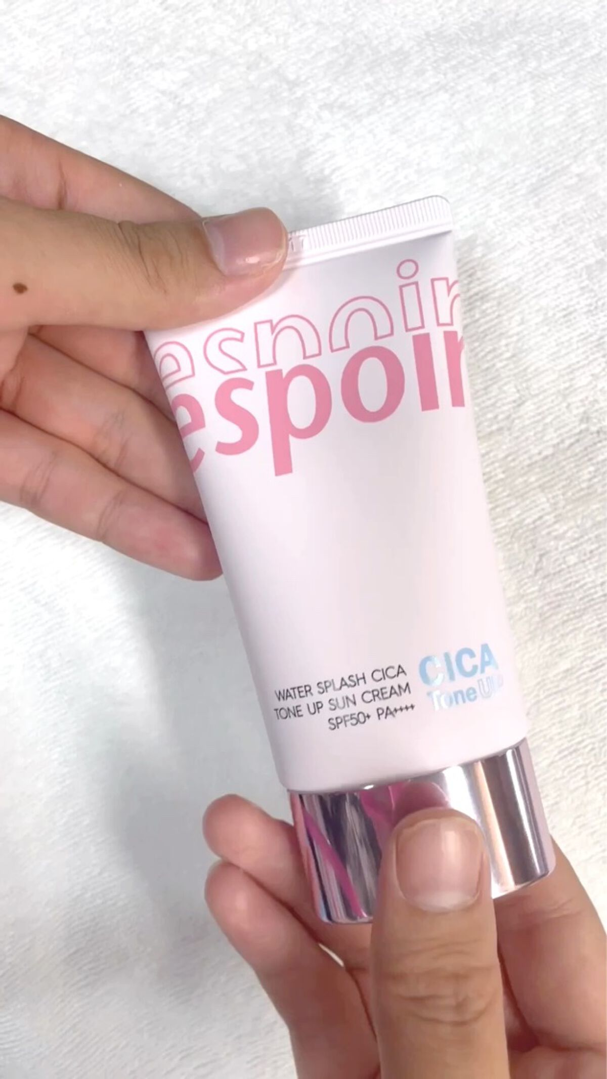 ウォータースプラッシュシカトーンアップクリーム/espoir/化粧下地の人気ショート動画