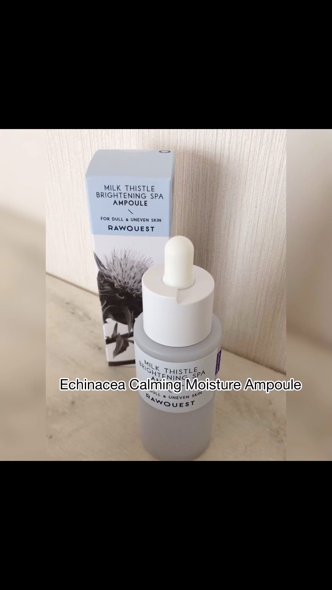 エキネシア カーミングモイスチャーアンプル/RAWQUEST/美容液の動画クチコミ1つ目