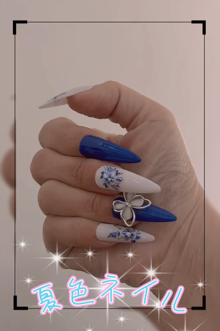 #セルフネイル,#季節ネイル,#大人ネイルのネイルデザイン