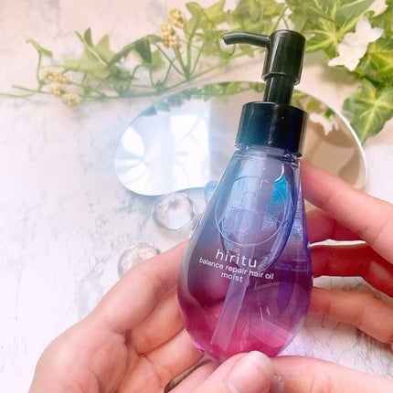 hiritu バランスリペアヘアオイル モイストのクチコミ「\うるぷるドロップ&生ケラチン✨/
ドロップ型もグラデーションなカラーも可愛すぎる
ヘアオ.....」(3枚目)