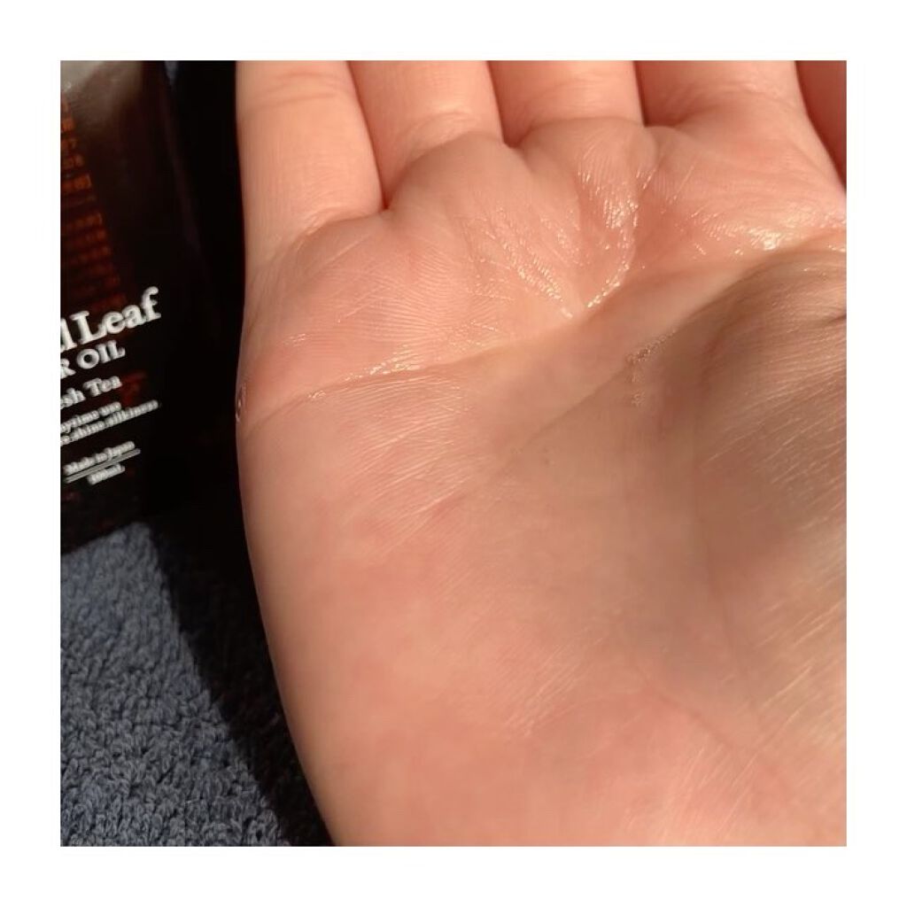 オーガニックヘアオイル フレッシュティーの香り/ハーバルリーフ/ヘアオイルを使ったクチコミ（3枚目）