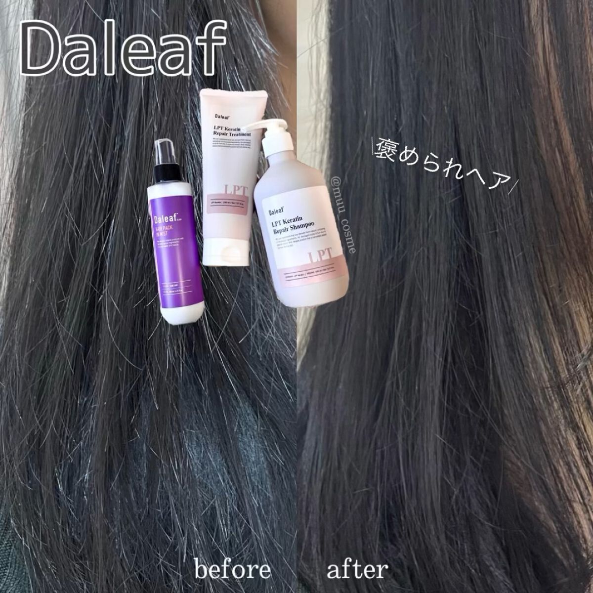 ヘアパック in ミスト/Daleaf/ヘアミルクを使ったクチコミ（1枚目）