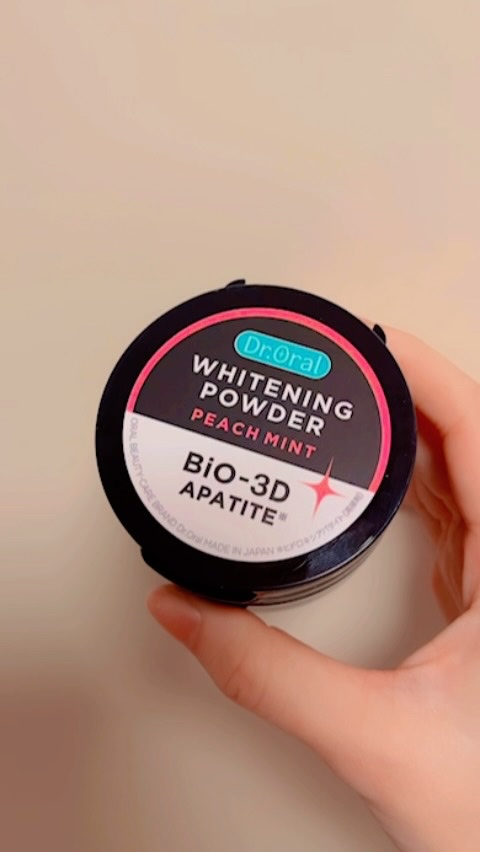 Dr.オーラル 3Dホワイトニングパウダー(ピーチミント)/Dr.Oral/歯磨き粉の動画クチコミ1つ目