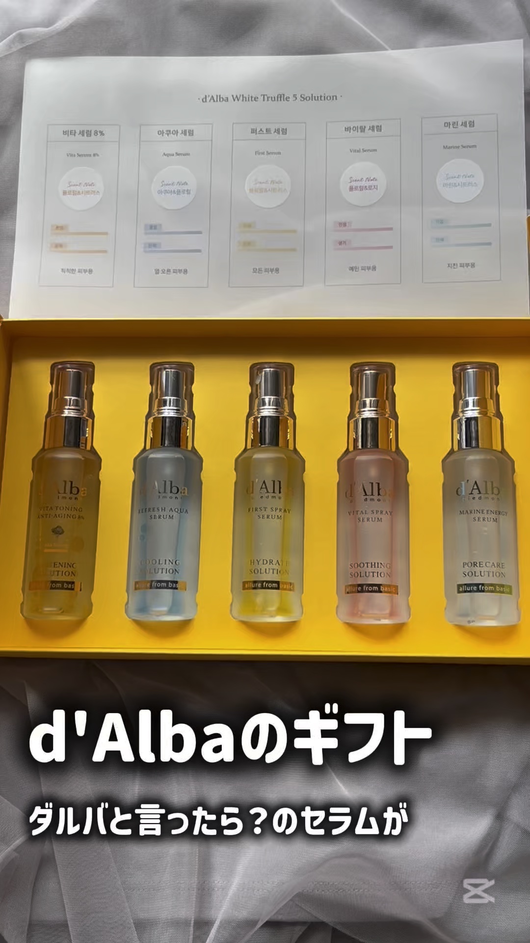 ダルバ ホワイトトリュフファーストスプレーセラム/ダルバ/ミスト状化粧水を使ったクチコミ（1枚目）
