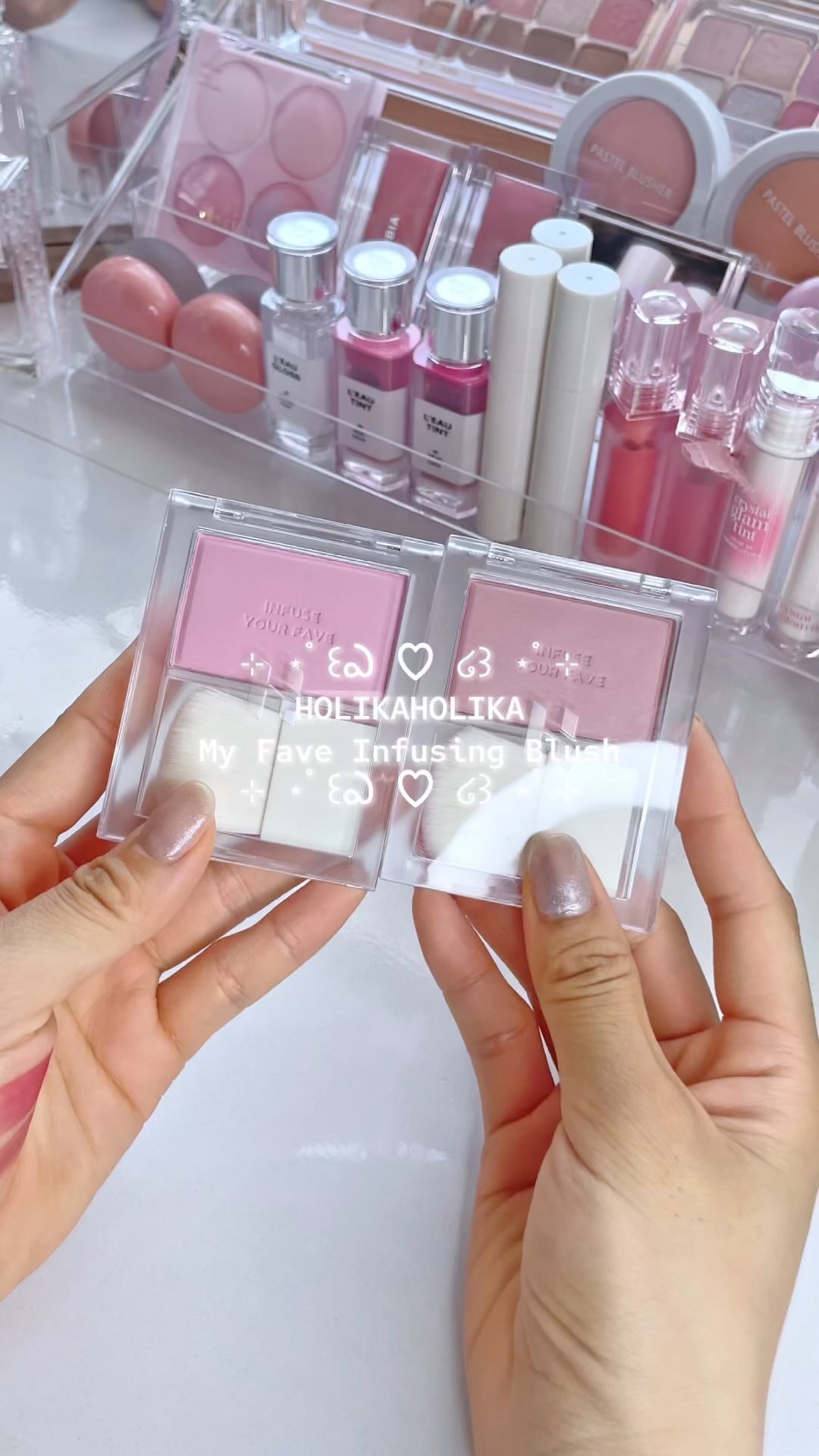 マイフェイブ インフュージング ブラッシュ/HOLIKA HOLIKA/パウダーチークの動画クチコミ1つ目