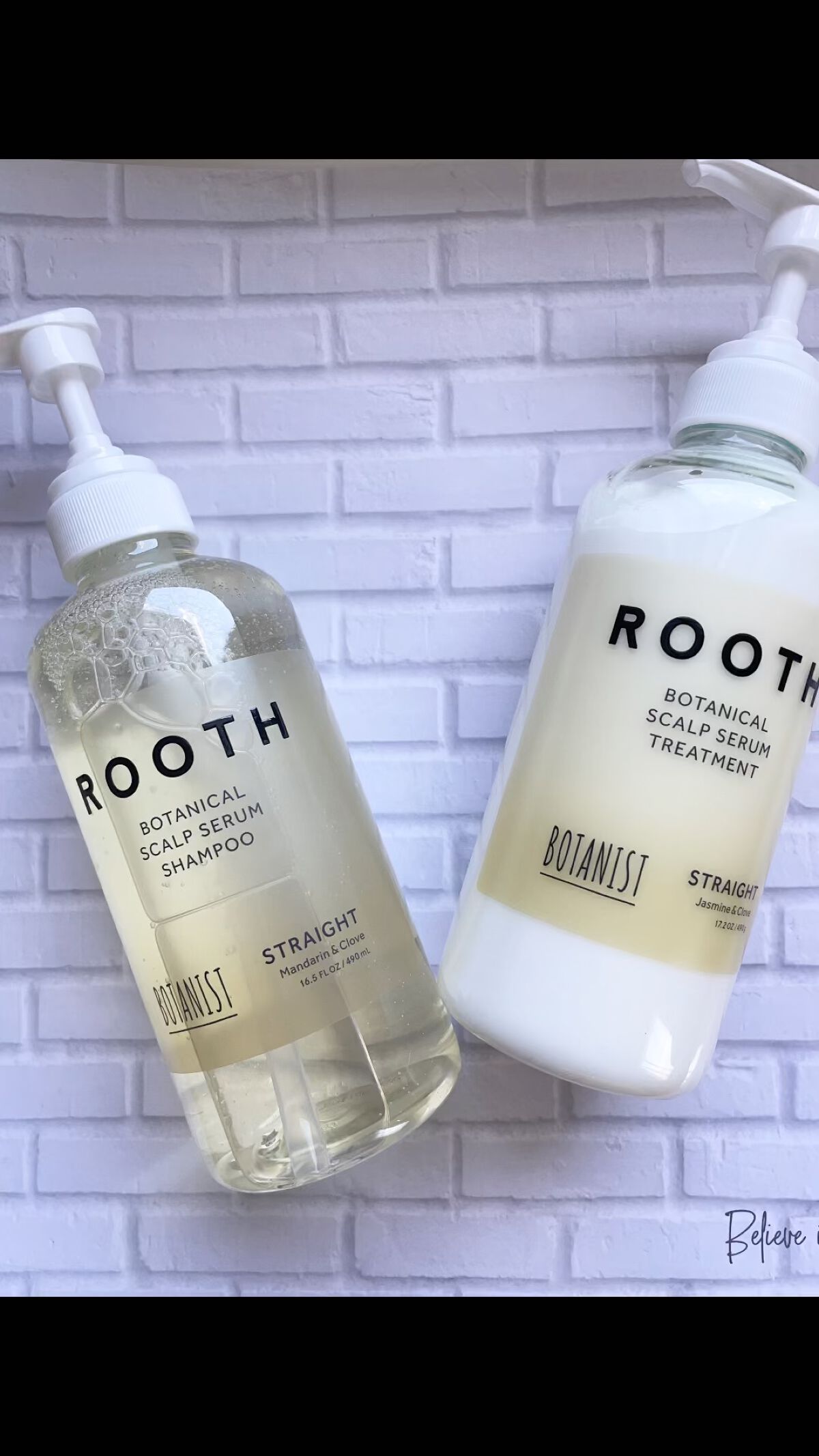 ルース ボタニカルスカルプセラム シャンプー・トリートメント（ストレート）/BOTANIST/市販シャンプーを使ったクチコミ（1枚目）