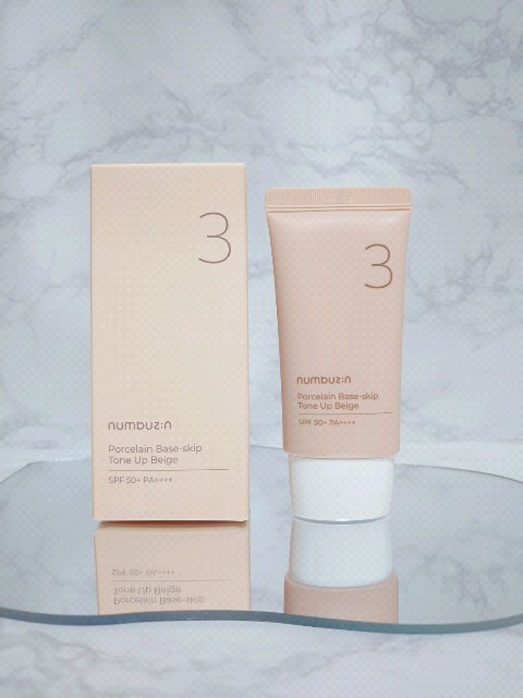 3番 ノーファンデ陶器肌トーンアップクリーム/numbuzin/化粧下地の人気ショート動画