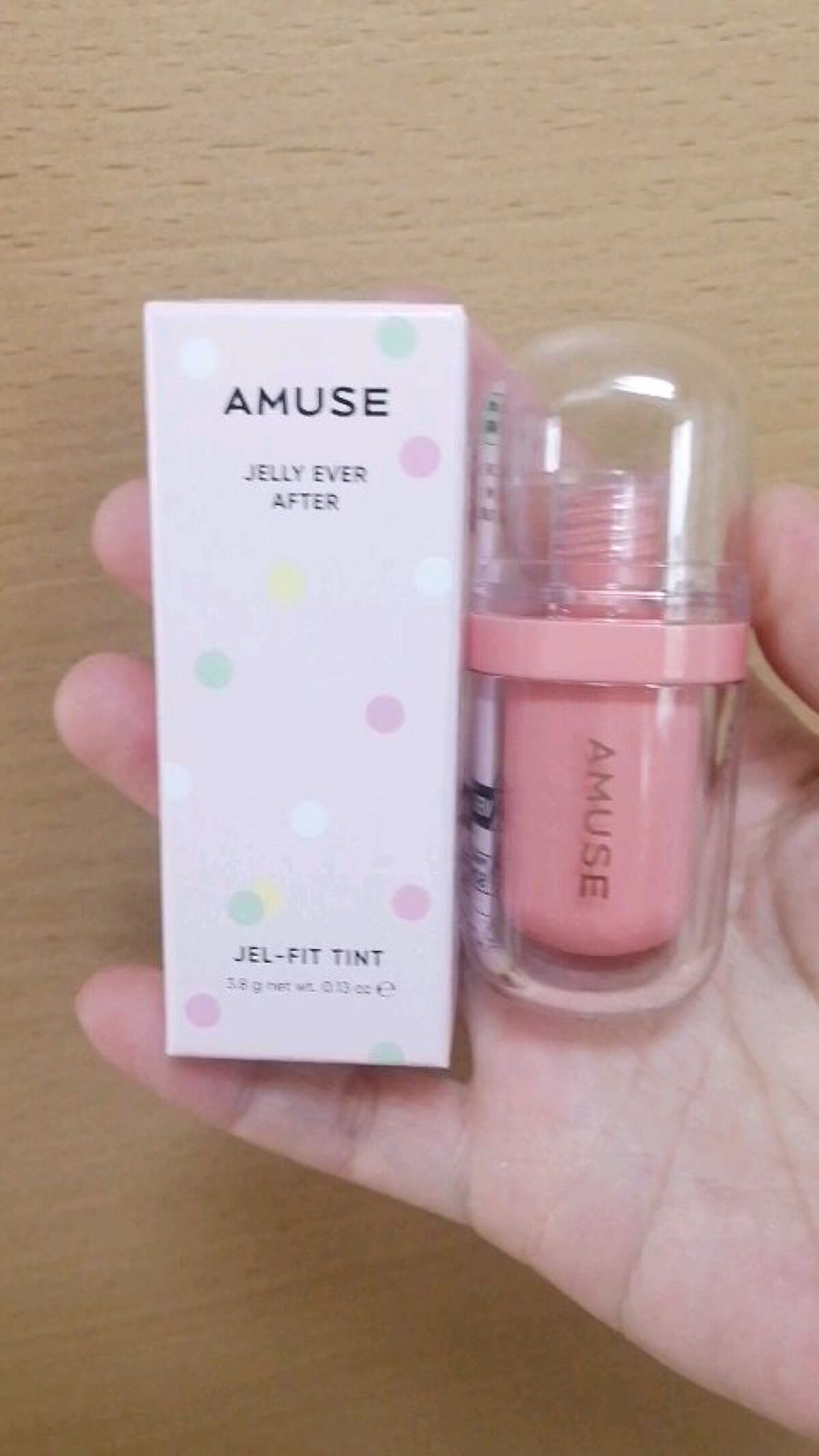 ジェルフィットティント/AMUSE/リップティントを使ったクチコミ（1枚目）