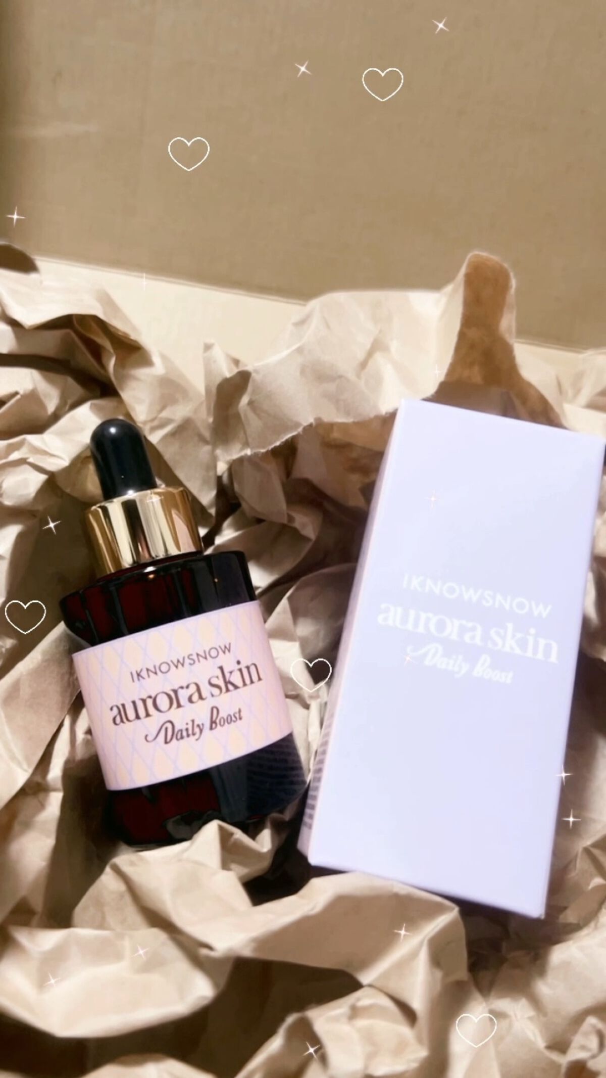 オーロラスキン デイリーブースト/IKNOWSNOW/美容液を使ったクチコミ（1枚目）