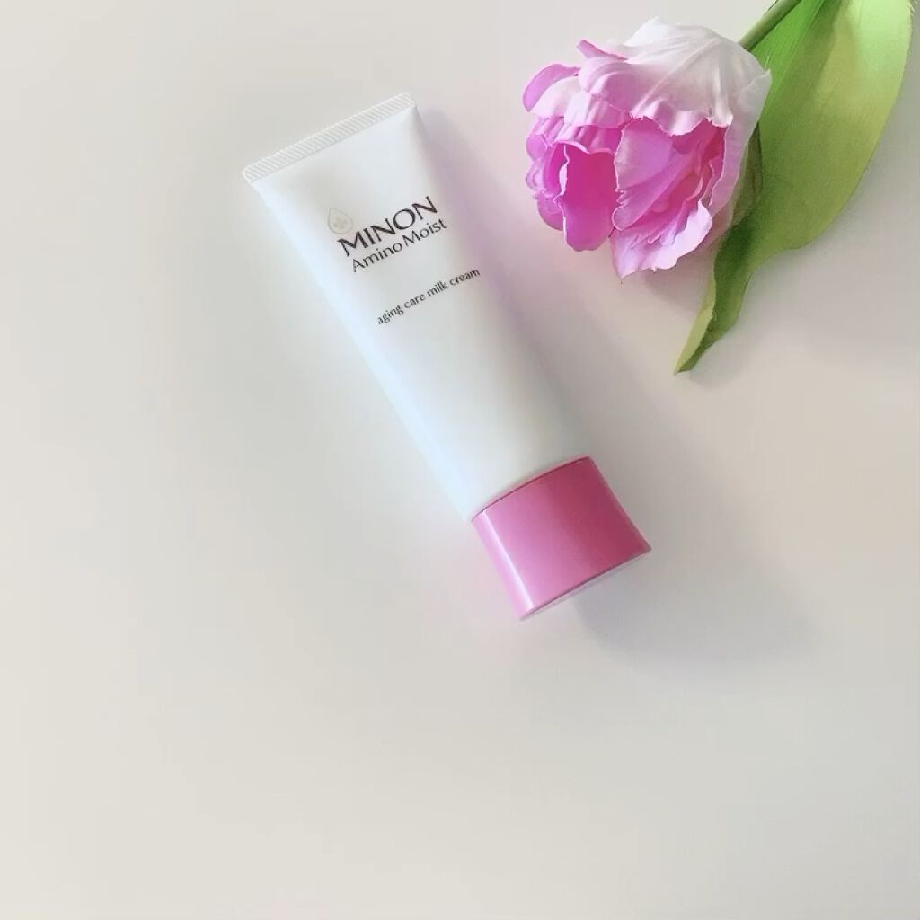 アミノモイスト エイジングケア ミルククリーム/ミノン/フェイスクリームを使ったクチコミ（2枚目）