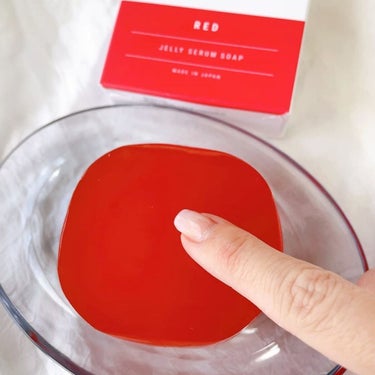 ゼリーセラムソープ 【RED】/AKAHA/洗顔石鹸を使ったクチコミ（3枚目）