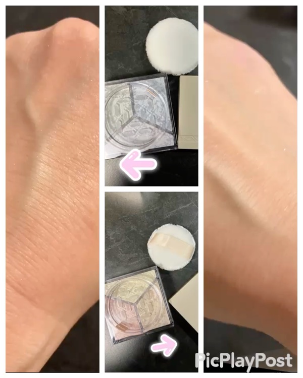 トリニタス グロウ パウダー/Visée/ルースパウダーを使ったクチコミ（3枚目）