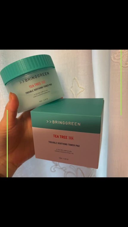 ティーツリーシカートラブルスージングトナーパッド/BRING GREEN/トナーパッドの人気ショート動画