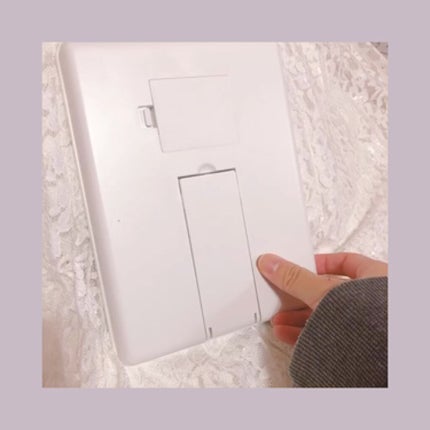 LED付ミラー(スタンドタイプ)/DAISO/その他化粧小物を使ったクチコミ(3枚目)