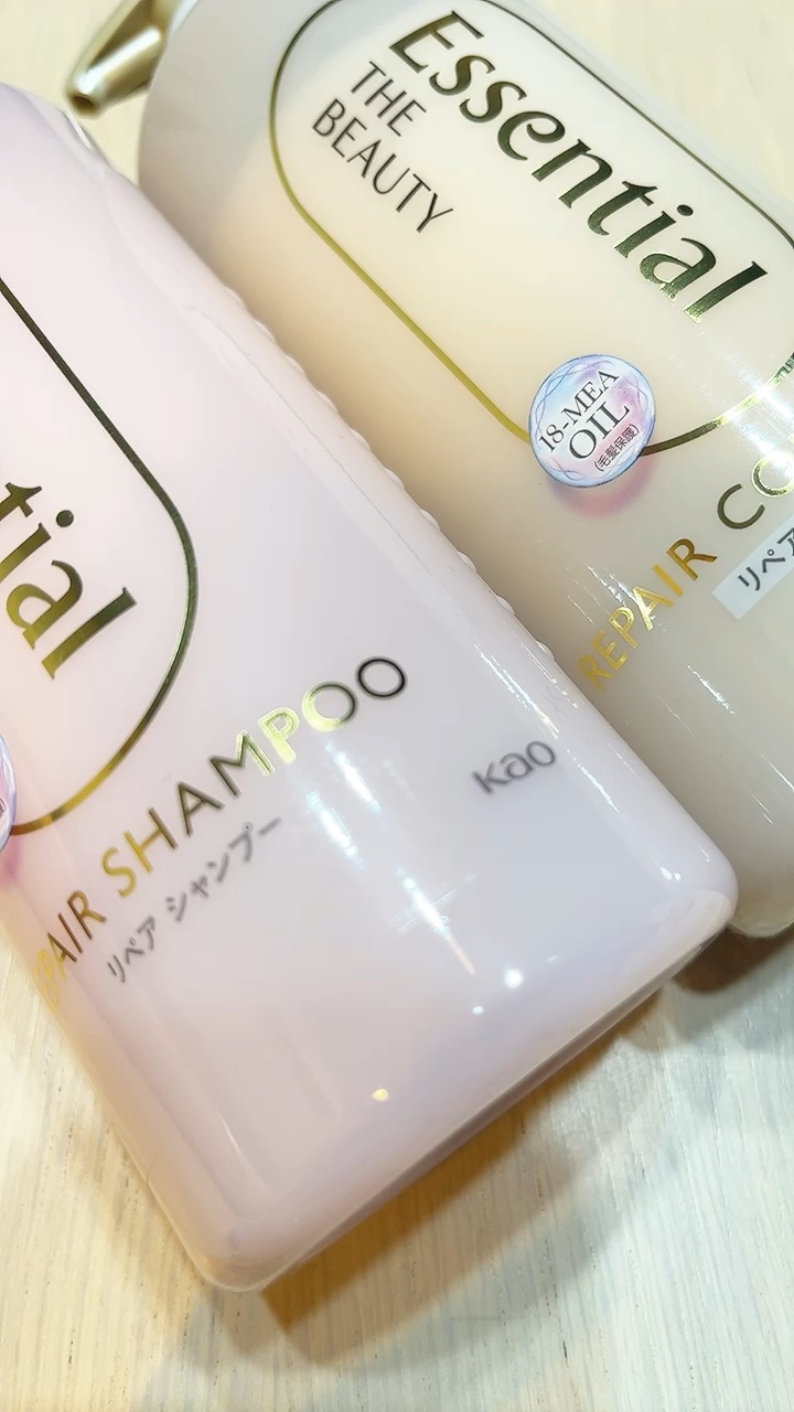 ザビューティ リペアシャンプー・コンディショナー/エッセンシャル/市販シャンプーの動画クチコミ3つ目