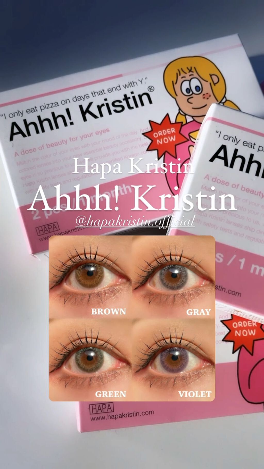 Ahhh! Kristin/Hapa kristin/カラーコンタクトレンズの動画クチコミ1つ目