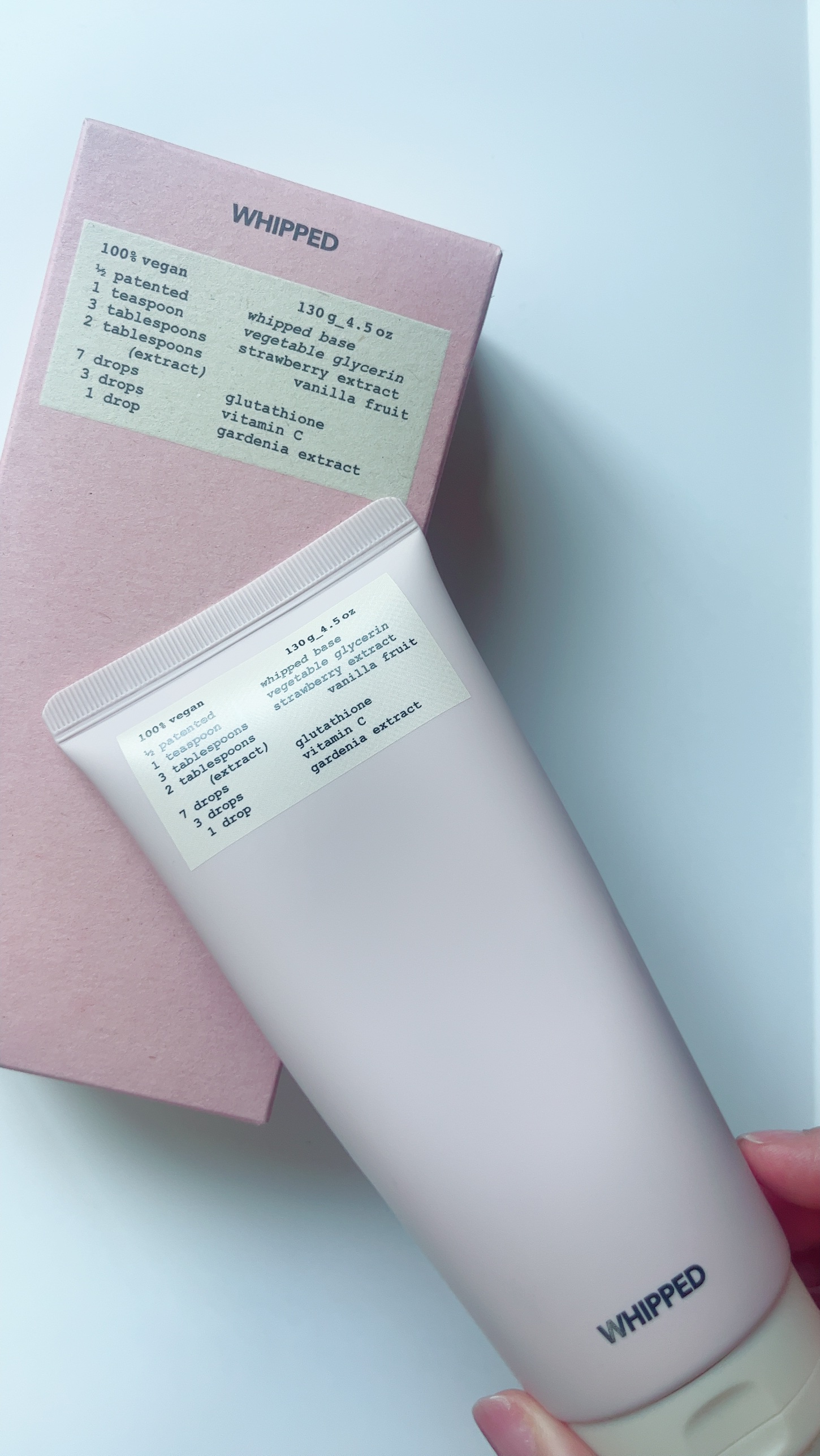 タルバヴィーガンパッククレンザーチューブ/WHIPPED/洗顔フォームを使ったクチコミ（1枚目）